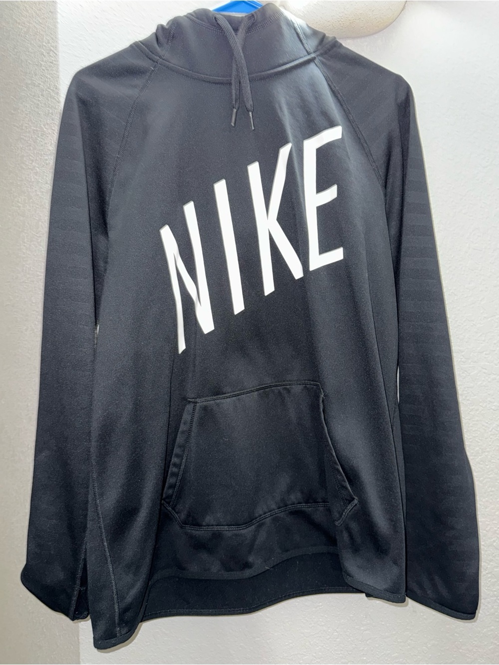 Nike Black Hoodie with Large White NIKE Script